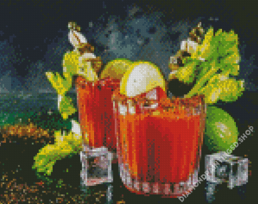 Bloody Mary Drinks Diamond Painting