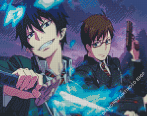 Blue Exorcist Rin Okumura And Yukio Diamond Painting