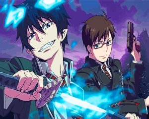 Blue Exorcist Rin Okumura And Yukio Diamond Painting