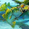 Bluegill And Largemouth Bass Art Diamond Painting