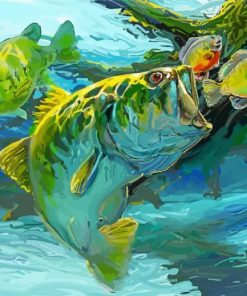 Bluegill And Largemouth Bass Art Diamond Painting