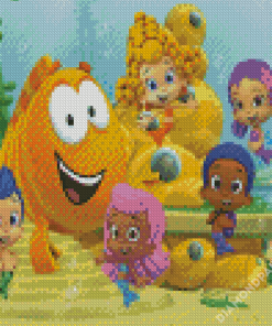 Bubble Guppies Animation Characters Diamond Painting