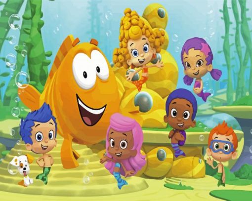 Bubble Guppies Animation Characters Diamond Painting