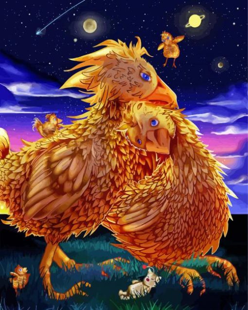 Chocobos Diamond Painting