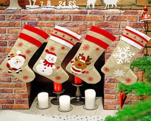 Christmas Stockings Decoration Diamond Painting