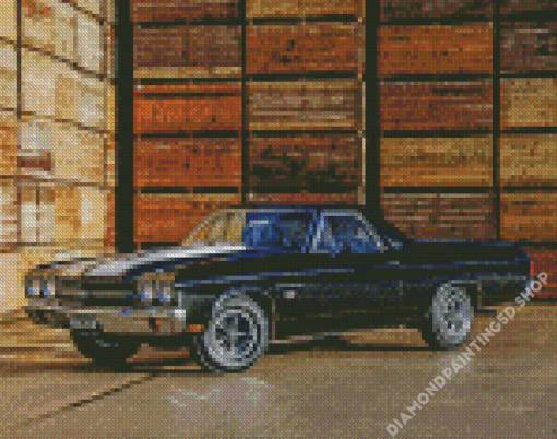 Classic Chevrolet El Camino Car Diamond Painting