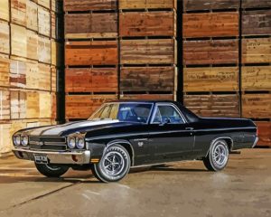 Classic Chevrolet El Camino Car Diamond Painting