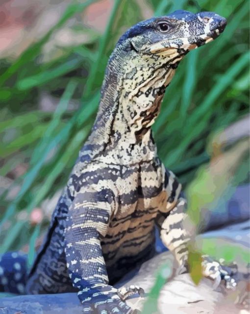 Close Up Goanna Diamond Painting