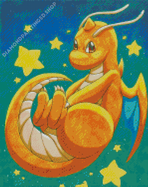 Cute Dragonite Art Diamond Painting