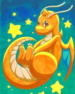 Cute Dragonite Art Diamond Painting