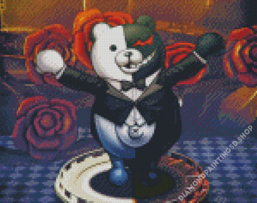 Danganronpa Monokuma Bear Diamond Painting