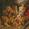 Daniel In The Lions Den By Pater Paul Rubens Diamond Painting