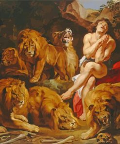 Daniel In The Lions Den By Pater Paul Rubens Diamond Painting