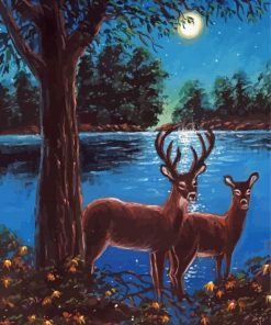 Deer Couple Diamond Painting