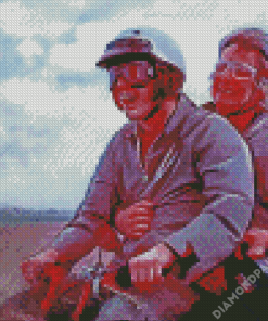 Dumb And Dumber On Motorcycle Diamond Painting