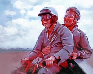 Dumb And Dumber On Motorcycle Diamond Painting