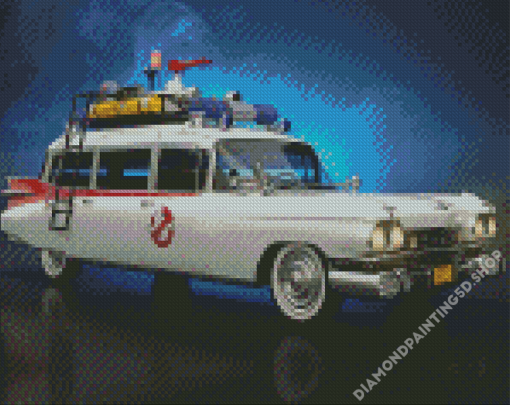 Ecto 1 Illustration Diamond Painting