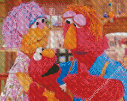 Elmo Family Diamond Painting