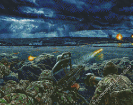 Falklands War Soldiers Art Diamond Painting