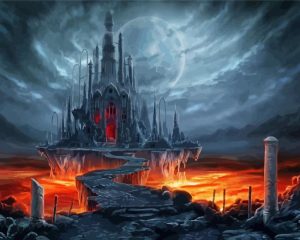 Fantasy Creepy Castle Diamond Painting