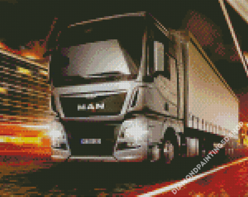 Fast Man Truck Diamond Painting