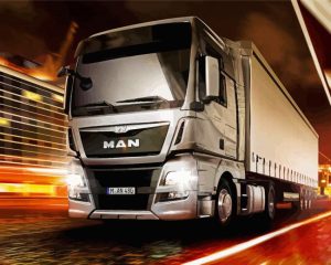 Fast Man Truck Diamond Painting