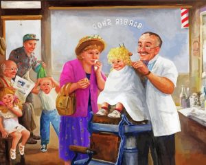 First Haircut By Dianne Dengel Diamond Painting