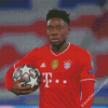 Football Player Alphonso Davies Diamond Painting