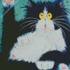 Funny Cat Art Diamond Painting