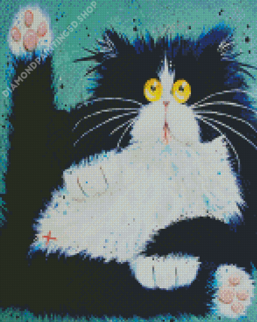 Funny Cat Art Diamond Painting