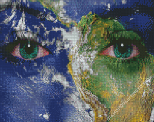 Gaia Eyes Art Diamond Painting