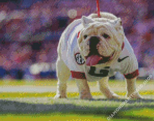 Georgia Bulldogs Animal Diamond Painting