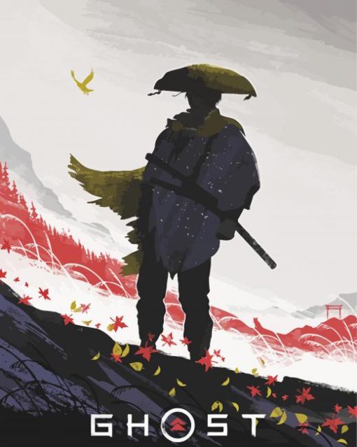 Ghost Of Tsushima Poster Art Diamond Painting