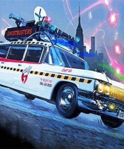 Ghostbusters Ecto 1 Art Diamond Painting