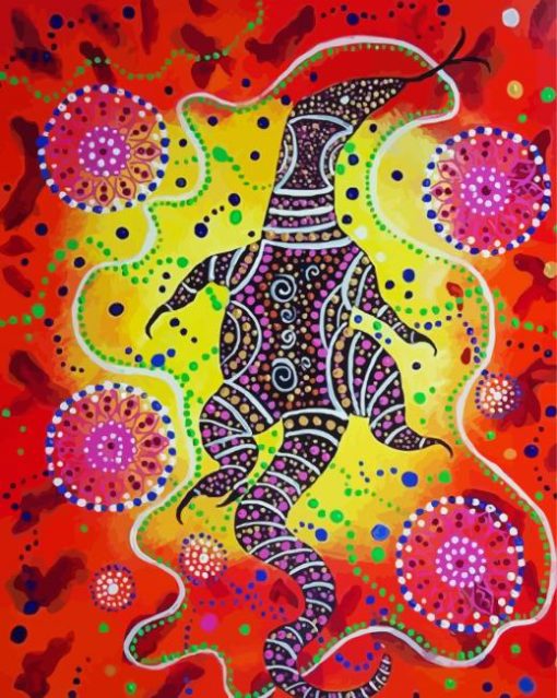 Goanna On Tree - 5D Diamond Painting