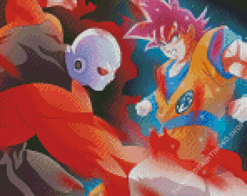 Goku Fighting Jiren Diamond Painting