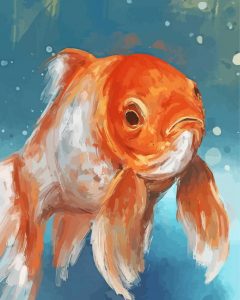 Gold Fish Illustration Diamond Painting