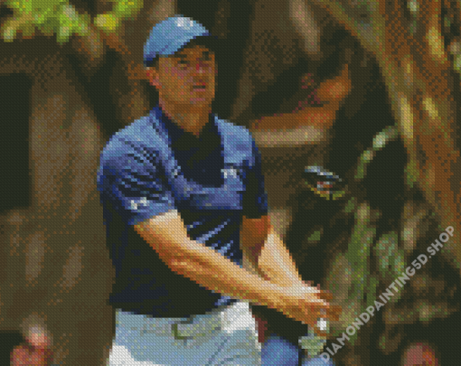 Golfer Jordan Spieth Diamond Painting