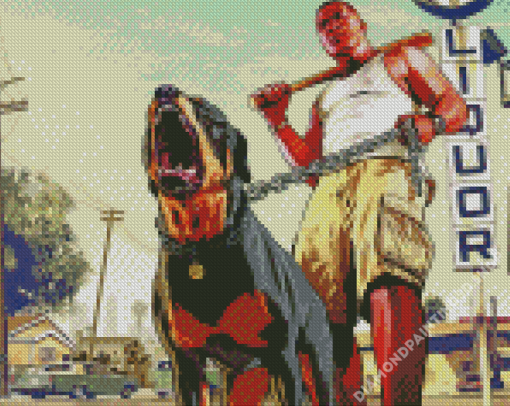 Grand Theft Auto V Video Game Diamond Painting