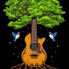 Guitar Tree Art Diamond Painting