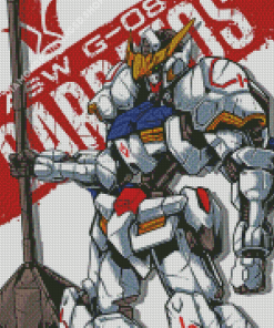 Gundam Barbatos Poster Diamond Painting