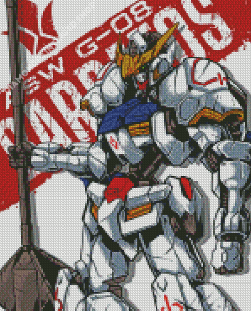 Gundam Barbatos Poster Diamond Painting