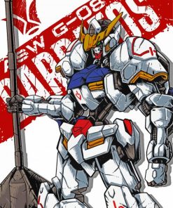 Gundam Barbatos Poster Diamond Painting