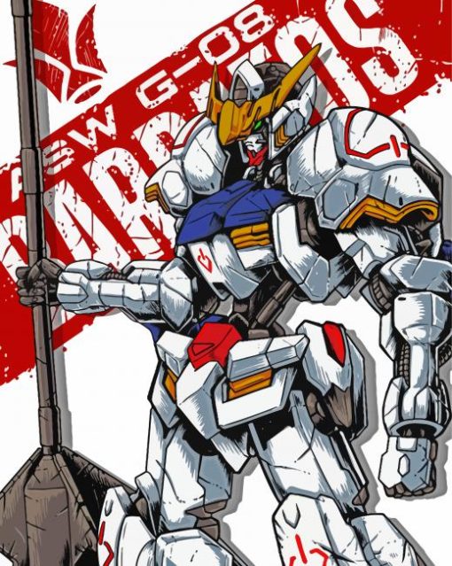 Gundam Barbatos Poster Diamond Painting