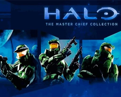 Halo Master Chief Video Game Diamond Painting