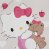 Hello Kitty And Teddy Bear Diamond Painting