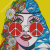 Hippie Girl Art Diamond Painting