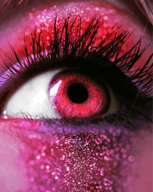 Hot Pink Eye Diamond Painting
