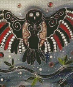 Indigenous Owl Diamond Painting