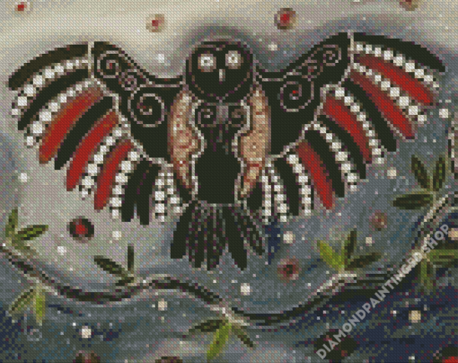 Indigenous Owl Diamond Painting